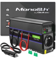 Qoltec Monolith power adapter/inverter Auto/Indoor 600 W Black