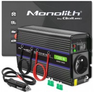 Qoltec Monolith power adapter/inverter Auto/Indoor 600 W Black