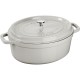 STAUB LA COCOTTE Cast iron pot oval 3.2 ltr, truffle