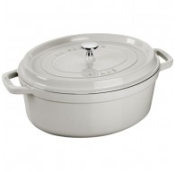 STAUB LA COCOTTE Cast iron pot oval 3.2 ltr, truffle