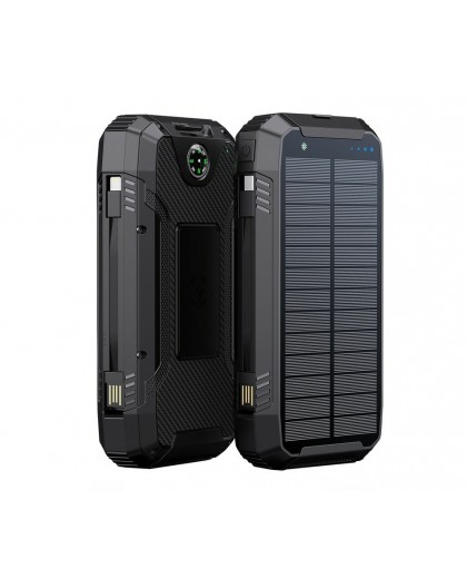 PowerNeed S20000Q mobile device charger Universal Black Lightning, Solar, USB Wireless charging Fast charging Outdoor