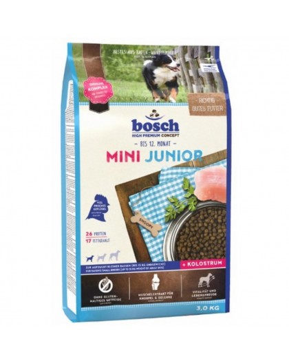 BOSCH Mini Junior - dry dog food - 3 kg