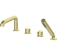 4-hole bathtub mixer with shower set