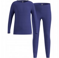 Thermal underwear - Odlo Set long MERINO 200 set, size 140 cm, blue