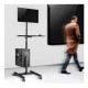 Maclean professional stand, mobile computer station on wheels, max 17"-32", max 20kg, MC-793