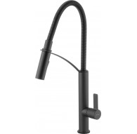 Kitchen faucet with flexible spout - 2 jet types