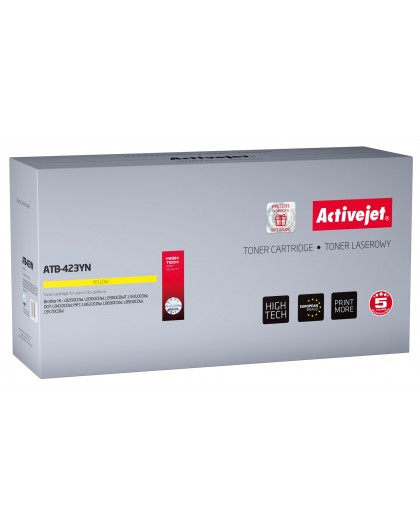 Activejet ATB-423YN toner (replacement for Brother TN-423Y Supreme 4000 pages yellow)