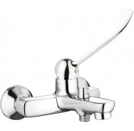 Wall-mounted bath faucet with Clinic lever