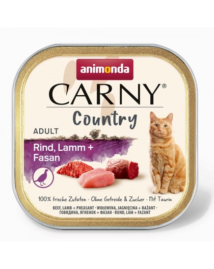 ANIMONDA Carny Country Beef, Lamb + Pheasant - wet cat food - 100 g