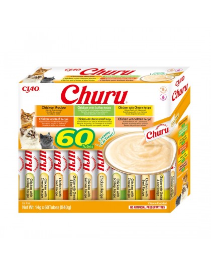 INABA Churu Variety box Chicken - cat treats - 60 x 14g