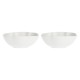 Set of 2 Large Round Bowls Villadeifiori - White, 23 cm