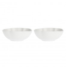Set of 2 Large Round Bowls Villadeifiori - White, 23 cm