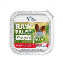 RAW PALEO Pate Mini Adult Beef - wet dog food - 150 g