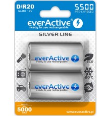 Rechargeable batteries everActive R20/D Ni-MH 5500 mAh ready to use