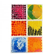 Tullo Sensory path – textured sensory tiles with liquid, 6 pcs.