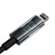 Baseus Gem USB-C to iP fast charging cable 1 m 20 W Black