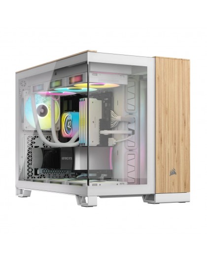 Corsair CC-9011288-WW computer case Midi Tower Bamboo, White