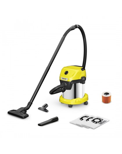 Kärcher WD 3 S 15 L Drum vacuum Dry&wet 1000 W Dust bag