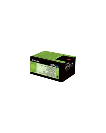 Lexmark 802C toner cartridge 1 pc(s) Original Cyan
