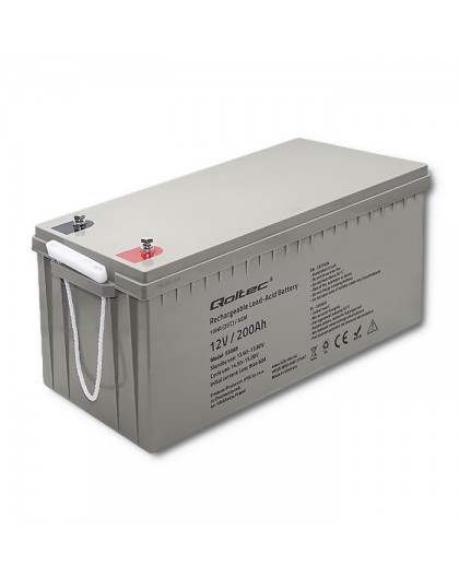 Qoltec Akumulator AGM | 12V | 200Ah | max. 3000A | 54.1kg