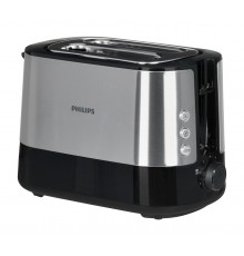Philips Viva Collection HD2637/90 toaster 2 slice(s) Black, Stainless steel