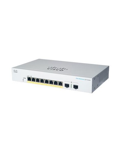 Cisco CBS220-8P-E-2G-EU network switch Managed L2 Gigabit Ethernet (10/100/1000) Power over Ethernet (PoE) White