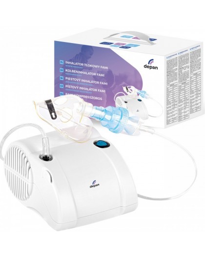 Silent piston inhaler with two masks