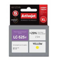 Activejet AB-525YN Ink (Replacement for Brother LC525Y Supreme 15 ml yellow)