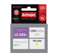 Activejet AB-525YN Ink (Replacement for Brother LC525Y Supreme 15 ml yellow)