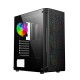 Gembird CCC-FC-400X Gaming ARGB computer case Fornax 400X, black