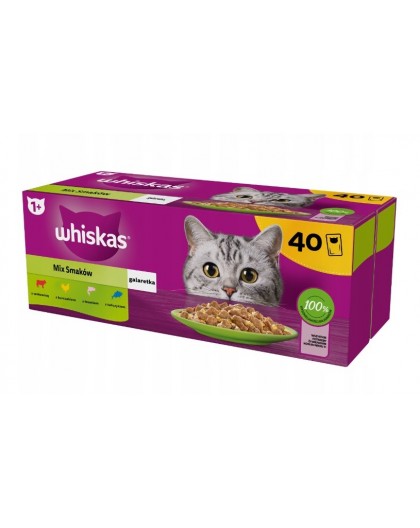 WHISKAS Mix Favourites in jelly - wet cat food - 40x85 g