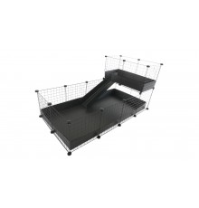 C&C modular cage one-storey 4x2 + Loft 2x1 + Black ramp
