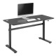 Ergo Office Height Adjustable Manual Desk, max 40 kg, max height 117cm, with standing and sitting worktop, ER-401 B