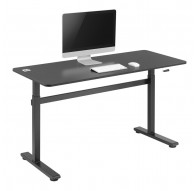 Ergo Office Height Adjustable Manual Desk, max 40 kg, max height 117cm, with standing and sitting worktop, ER-401 B