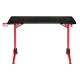 RGB Led NanoRS Gaming Desk, Black, Large, 100kg max, Height 760mm, RS163