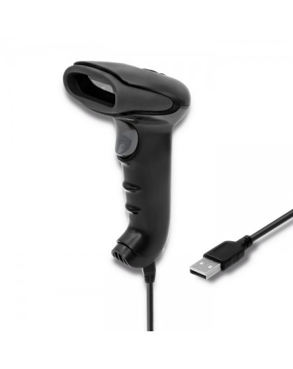 Qoltec 50868 Wireless Laser Scanner 1D | 2D | Black