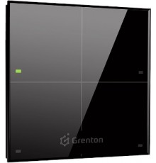 Grenton touch panel / 4 touch fields / TF-Bus / black glass front