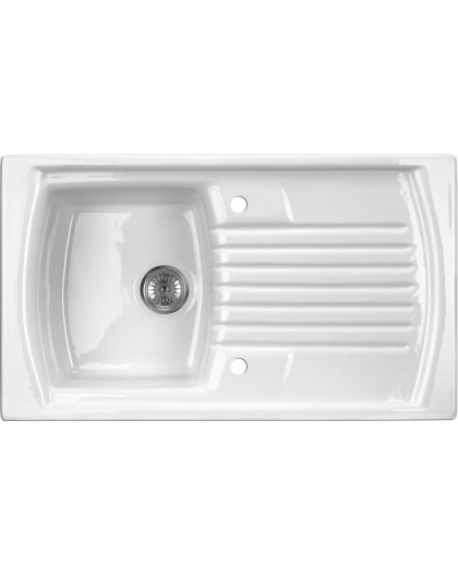 1-bowl ceramic sink with drainer