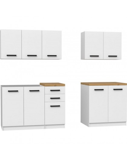 Topeshop KUCHNIA SET 200 BIEL - набор мебели для кухни/столовой
