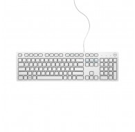 DELL KB216 keyboard USB QWERTY US International White