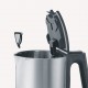 Severin WK 3409 electric kettle 1.7 L 2200 W Black, Stainless steel