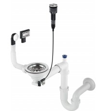 Siphon for 1-bowl granite sink - Space-Saver