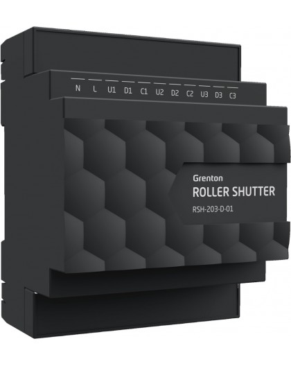 Roller shutter outlet module (3 outputs) Grenton / DIN rail mounting / TF-Bus