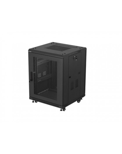 Lanberg FF01-6615-23B rack cabinet 15U Freestanding rack Black
