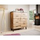Cama sideboard LOTTA 110 2D4S wotan oak/mat black