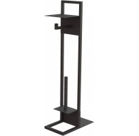 Paper stand with shelf