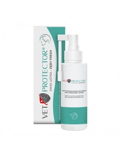JM SANTE Vet Protector Fresh - dental solution for oral hygiene for dogs and cats – 100 ml