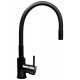 Black sink set with flexi faucet - MAIDSINKS BALI sink (62x44) 1B1D black + Flessi Black Edition faucet