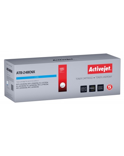 Activejet ATB-248CNX Toner for Brother printers Replacement Brother TN248XLC Supreme 2300 pages blue)