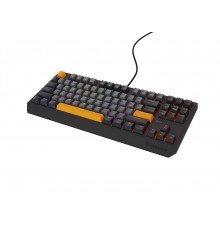 GENESIS Thor 230 TKL keyboard Gaming USB QWERTY Black, Grey, Orange